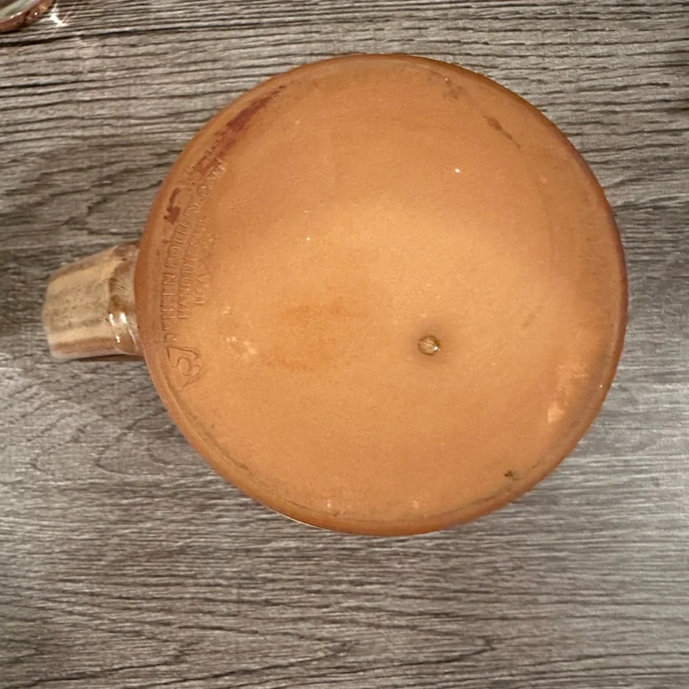 Deneen Pottery Egg Harbor Cafe Mug Rooster Hand Thrown USA 2011